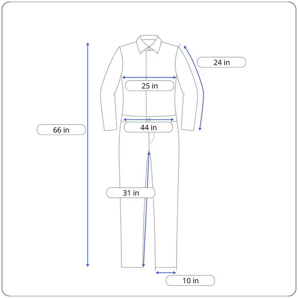 Vintage Wrangler Coveralls Mens 46R Blue Big Ben Twill Herringbone Carpenter USA - Picture 14 of 15